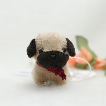 Plush Dog Bag Charm, Stuffed Animal Keychain